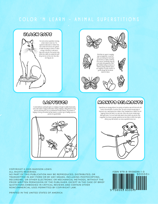Color 'n Learn - Animal Superstitions