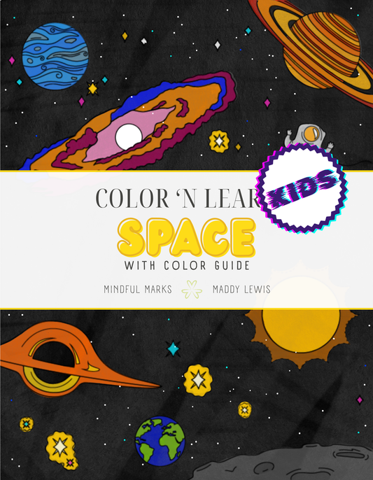 Kids' Color 'n Learn - Space with Color Guide