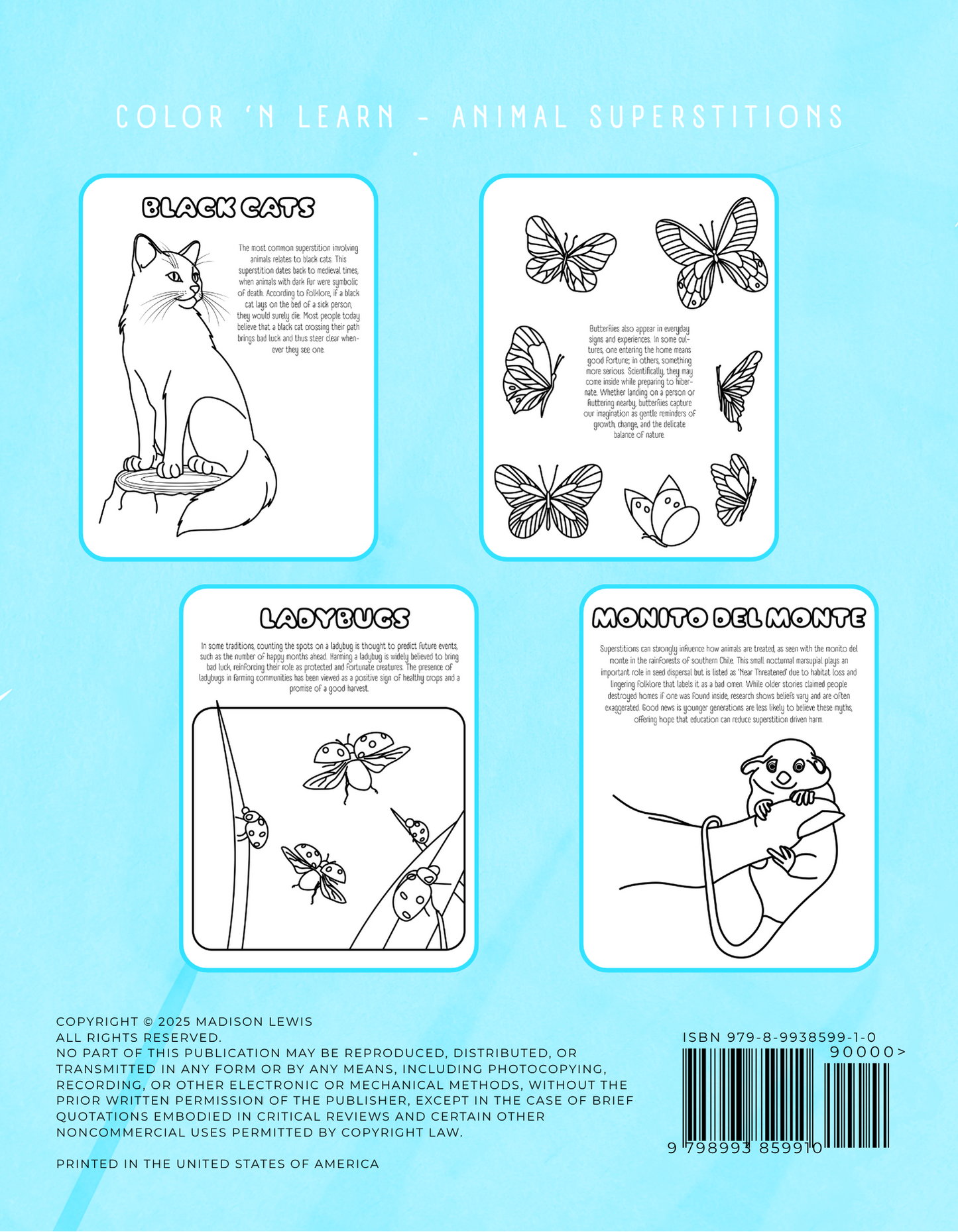 Color 'n Learn - Animal Superstitions