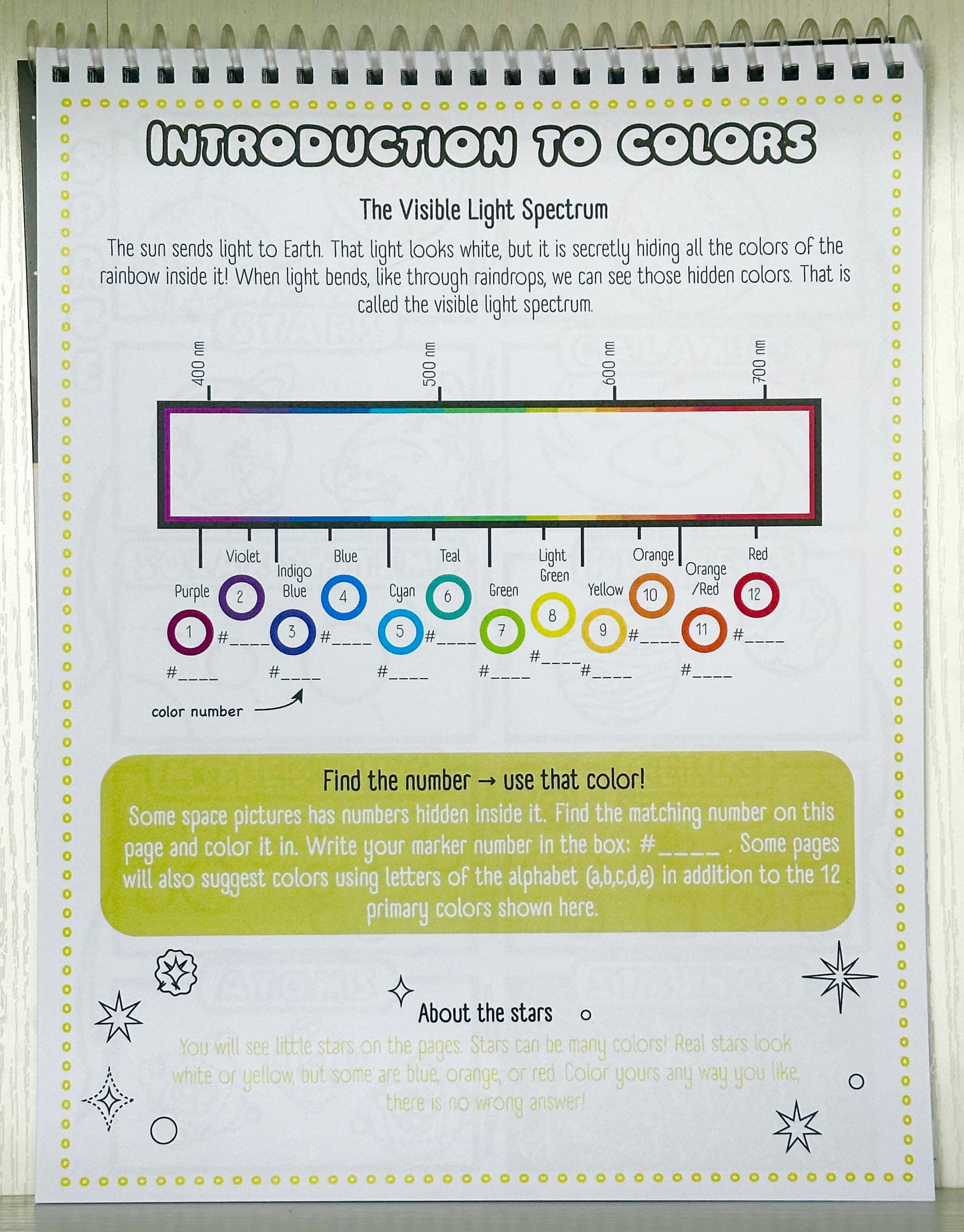 Kids' Color 'n Learn - Space with Color Guide